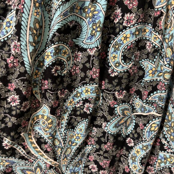 Band of Gypsies Blue Paisley Summer Mini Dress Size XL - Picture 4 of 5